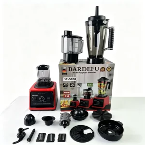 9500W Electric Commercial Blender 2L 3 in 1 Heavy Duty Plastic Smoothie Juice Grind Meat Cups Household Use Push Button 6 Blades