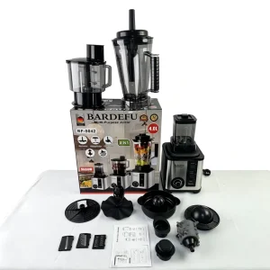 9500W High Power Electric Commercial Grade Stainless Steel Large Capacity 8 in 1 Multi Functional 5 Speed Ice Crushing Blending