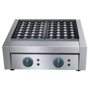 96 Holes Automatic Electric Takoyaki Maker Fish Ball Barbecue Oven Takoyaki Machine Stainless Steel