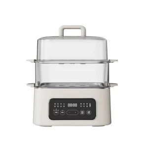 9L Double Layer Digital Style Electric Food Steamer 1000W Visible Vegetable Meats Multi Function Steamer Dim Sum Steamer