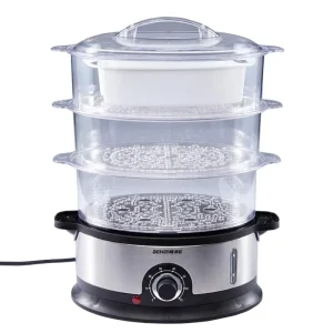 9L Home Electric Food Steamer 3 Tier Multi Purpose Cooker for Household Use for Steaming Food