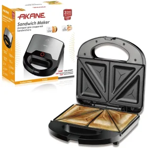 A.532S 750W Sandwich Maker Non Stick Coating Double Sided Heating Compact Easy to Clean