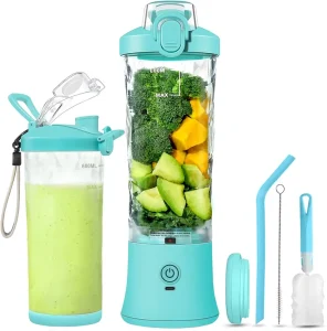 A9 600ml Electric Portable USB Blender Carry Loop Waterproof Ice Crushing for Outdoor Car Hotel Use One-Click Cleaning