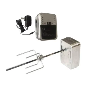 AC DC Pellet Grill Motor Universal Stainless Steel Rotisserie Motor Kit BBQ Accessories Motor for Barbecue Grill Machine