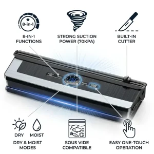 AP 22 Manufacture 135W With 5mm Heater Moist Plus Sealing Mode Vacuum Pressure Screen Fruit Food Vacuum Sealer