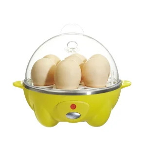 ATC-70A Electric Round Egg Boiler Mini Egg Machine 7 Holes Plastic Housing Household Use