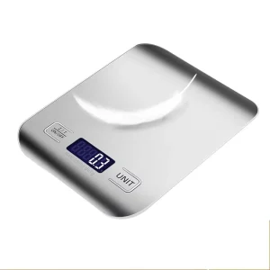 Accurate Digital Food Scale Compact Digital Kitchen Scale 5kg 1g Stainless Steel Food Scale for Baking