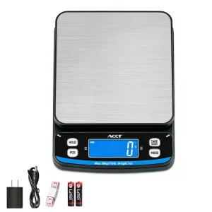 Accurate Digital Kitchen Scale 50kg with Hold/Tare Function for Mail and Parcel Shipping