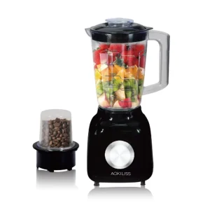 Ackiliss ACL 96854 Multi Colors Professional Colorful Blender 350W 3 Speeds Control 1.5L Cup 2 in 1 Blender with 6 Blades