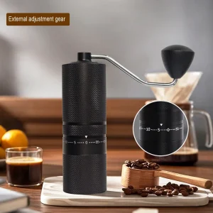 Adjustable Hand Coffee Grinder Precise Numerical Click External Dial Manual Burr Grinder Professional Espresso Coffee Mill