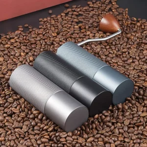 Adjustable Setting 420 Stainless Steel Hand Crank Coffee Grinder Mini Portable Wooden Hand Bean Grinder Manual Coffee Grinder