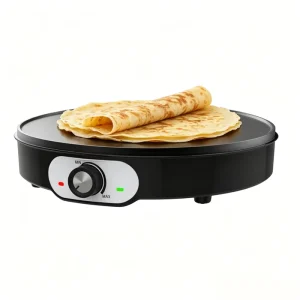 Adjustable Temp 30cm Crepe Maker with Safety Protection