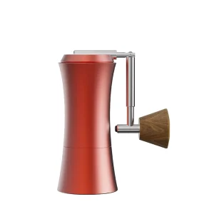 Advanced Space Aluminum Body Walnut Folding Handle Hand Crank Portable Travel Manual Coffee Bean Grinder