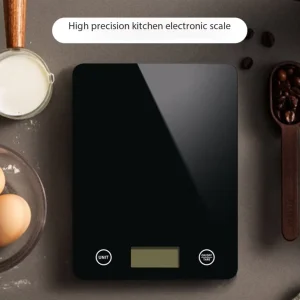 Affordable Digital Kitchen Scale Electronic Food Weighing Scale for Small Amounts Touch Screen Black Smart