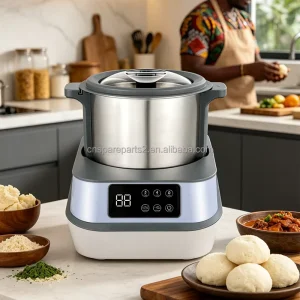 African Nigeria Fufu Machine 1000W 6L Stainless Steel Automatic Food Processor Commercial Blenders for Smoothie Shops