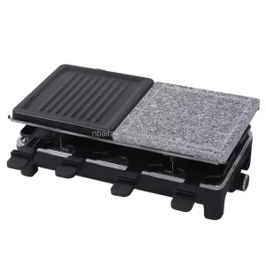 Aifa 1500W 8 Person Korean Cheese Hotpot Detachable Indoor Barbecue Griddle Electric Raclette Grill