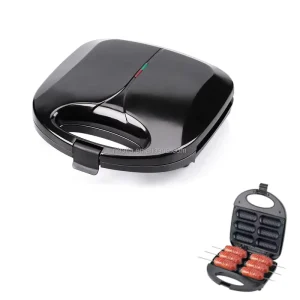 Aifa Electric Hotdog Maker Sandwich Waffle Donut Maker with Non Stick Coating Plates Kitchen Appliance for Household Use
