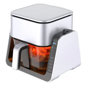 Air Fryer Grill Glass Pot 1500W 4.0L Digital Touch Screen Control