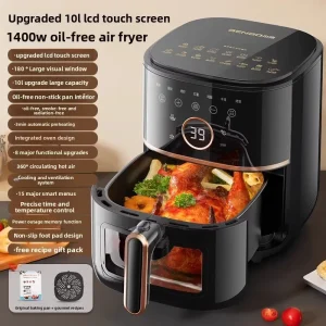 Air Fryer New Model Multifunctional Non-Stick Oven with 360 Air Circulation Heating and Timer Control