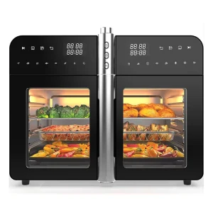 Air Fryer Oven 36L Oil-free Fryer with 2 Windows 4 Heating Elements 2800W 16 Programs Extra Large Size