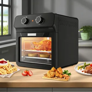 Air Fryer Oven Multi Function Combo Unit Large Capacity Versatile Low Fat Cooking for Home Use