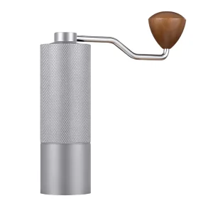 Al Alloy Body 420 Stainless Steel Burr CNC Core Homeuse Espresso Mini Hand Mill Portable Manual Coffee Grinder Wood Handle