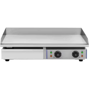 All Flat Electric Griddle Overheat Protection PTFE Non Stick Material 3000W Stainless Steel Household Hotel Outdoor