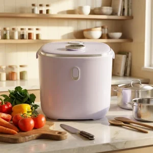 All in 1 Smart and Small Size Digital Timer Control Electric Rice Cooker with 5L Capacity