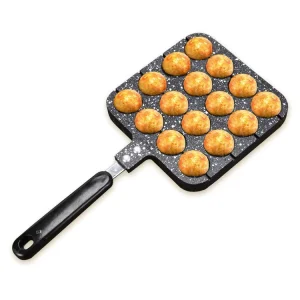 Aluminum 16 Holes Takoyaki Maker Grill Pan Octopus Ball Plate Pan Mold Kitchen Accessories
