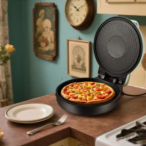 Aluminum Kitchen Appliance Electric Pizza Maker Multiple Crepe and Pancake Makers for Home Thermostat Control Grill Pan Turkey