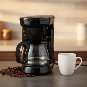 American Automatic Small Drip Coffee Maker Plastic Material 6-10 Cups Capacity Household Use Smart Coffee Makers