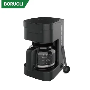 American Hotel 5 Cups 650W 60hz Automatic Electric Drip Coffee Maker Black White Color Drip Coffee Machine