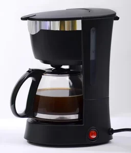 American Hotel Semi-Automatic Electric Drip Coffee Machine 4-6 Cups 0.6L 650W Black Color Household Use