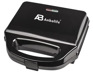 Anbolife OEM ODM Manufacturer Customize Hotdog Waffle Pie Maker Non stick Coated Plates Connection Spring Concealed