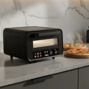 Anbolife Smart Indoor Electric Pizza Oven Digital Touchscreen ETL Certified Square Steam Air Fryer French Oven for Home