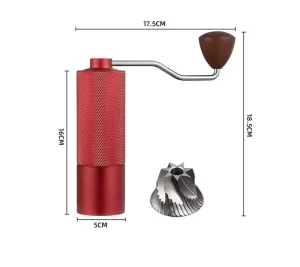 Anodized Colorful Aluminum Espresso Grinder Machine Cordless Spice Grinder Manual Coffee Grinder