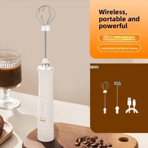 Anti-Gravity Foam Inverted Operation Handheld Electric Milk Frother USB Rechargeable Foam Maker for Cold Brew Topping