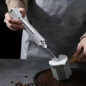 Anti Gravity Foam Inverted Operation Handheld Electric Milk Frother USB Rechargeable Foam Maker for Cold Brew Topping