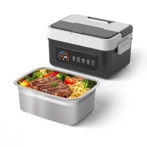 Anti Loss Design Smart Lunch Box Heating and Cooling 6.3 Cups Large Capacity Electric Self Heating Lunch Box Visual Control