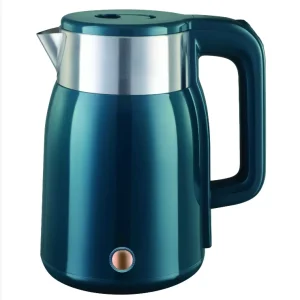 Anti-Scald Customizable Logo 1.8L 1500W 220-240V Double Wall Electric Kettle Stainless Steel 201