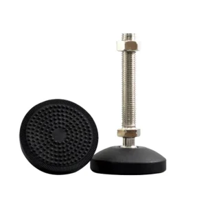 Anti Skid Round Base Nylon Galvanized Universal Foot Cup Appliance Adjustable Feet M10 Furniture Adjustment Feet Screw