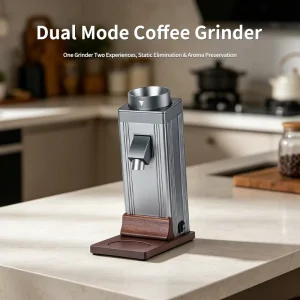 Anti static Electric Portable Coffee Grinder Uniform Grinding Stepless Adjust Specialty Cafe Home Barista Car 38mm Stainless
