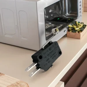 Appliance Microwave Micro Switch 16A 3 Pin Door Interlock Switch with Sliding Lever Limit Switch for Vending Machine