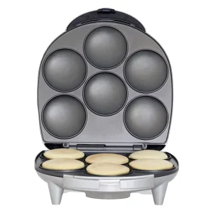 Arepa Maker Cooks 6 Pieces Small Pies and Quiches in Minutes Non Stick Household Electrical Arepa Grill Maker