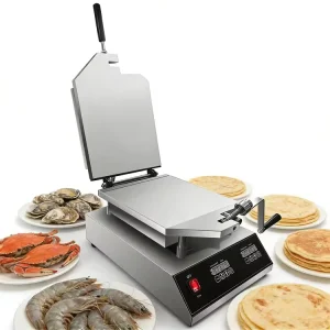 Asian Snack Food Machine Stainless Steel Motor Tako Senbei Maker Pressing Shrimp Pancake Squid Monster Seafood