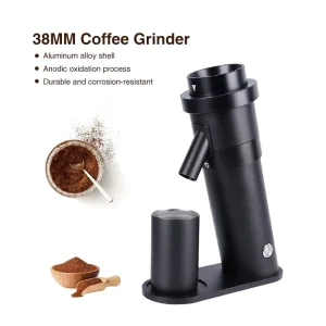 Auto Electric Stainless Steel Blade Coffee Grinder 38mm Espresso Milling Machine With Quick Release Powder Dispensing Nozzle