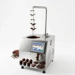 Automated Commercial Chocolate Melt Applicator Chocolate Dispenser Return Lighter Industrial Chocolate Fountain Machine