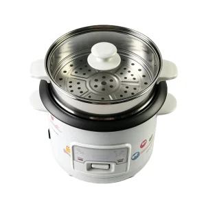 Automatic 0.6L Small Rice Cooker Paddle Non Stick Inner Pot Stainless Steel Housing 350W Electric Cooker Measuring Cup