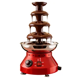 Automatic 110 440V Commercial Mini Chocolate Fountain Machine Home Use 4 Tier Electric Adjustable Rack 1 Year Warranty