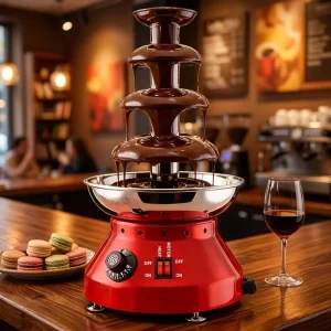 Automatic 110 440V Commercial Mini Chocolate Fountain Machine Home Use 4 Tier Electric Chocolate Spraying Machine